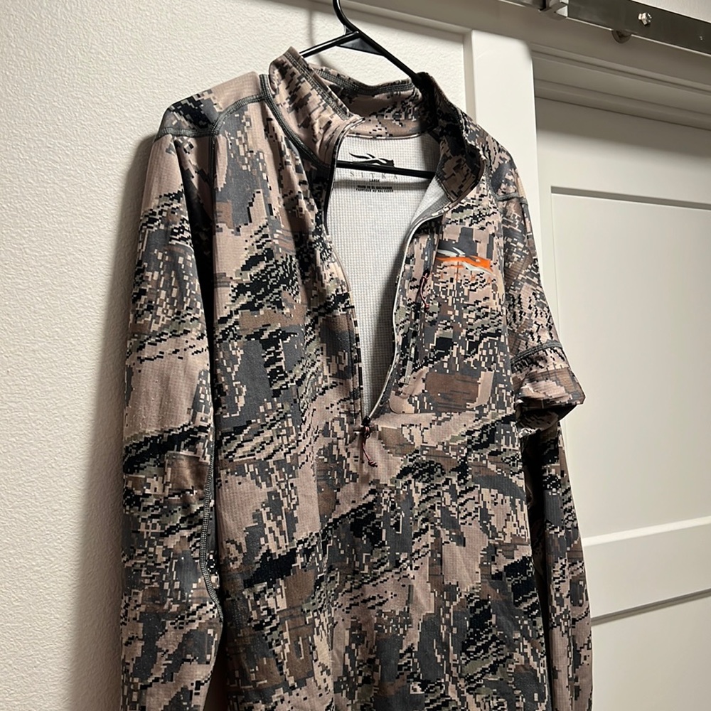SITKA Gear Men's Core Midweight Zip-T Long Sleeve Hunting Shirt